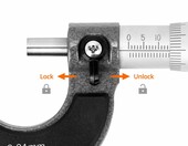 QWORK WD45232 – mikrometr zewnętrzny 0–25 mm, dokładność 0,01 mm – zdjęcie 2
