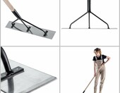 KADAX K10445 – aluminiowa listwa zgarniająca do betonu i asfaltu z trzonkiem, 154 cm – zdjęcie 4
