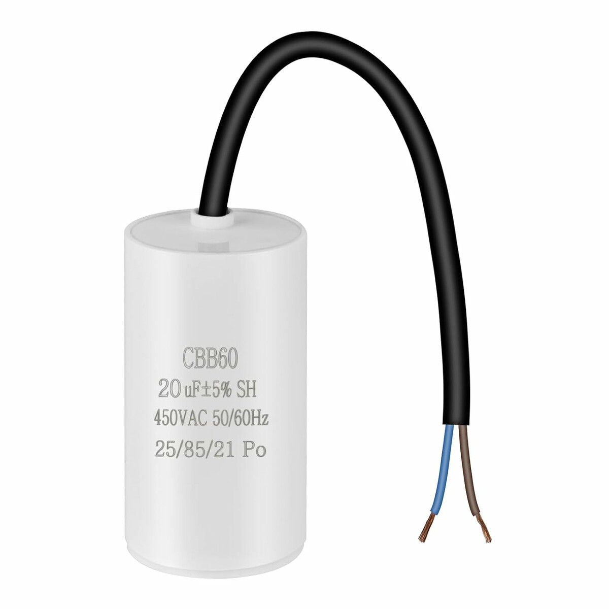OFFCUP CBB60 20 µF 450 V AC – kondensator roboczy do silnika z przewodami