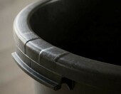 PEEWIT kastra budowlana okrągła 40 l – czarny pojemnik do zapraw, betonu i klejów – zdjęcie 4