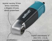 Wolfcraft 4688000 – głowica kątowa do wiertarki i wkrętarki, chwyt 1/4 cala – zdjęcie 2