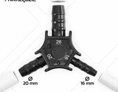 BOOPARTS kalibrator i gratownik do rur Ø16/20/26 mm – narzędzie 2 w 1 do PEX-AL-PEX – zdjęcie 2