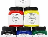 Artway Premium farba drukarska 250 ml – zielona, do linorytu i druku reliefowego – zdjęcie 4