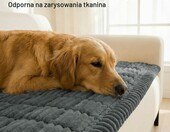 Homaxy pokrowiec na sofę 70x150 cm – miękka narzuta antypoślizgowa, ciemnoszara – zdjęcie 3