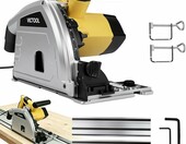 Victool zagłębiarka 2200 W z szyną 2 x 700 mm – pilarka zagłębiowa 165 mm – zdjęcie 1