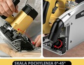 Victool zagłębiarka 2200 W z szyną 2 x 700 mm – pilarka zagłębiowa 165 mm – zdjęcie 4