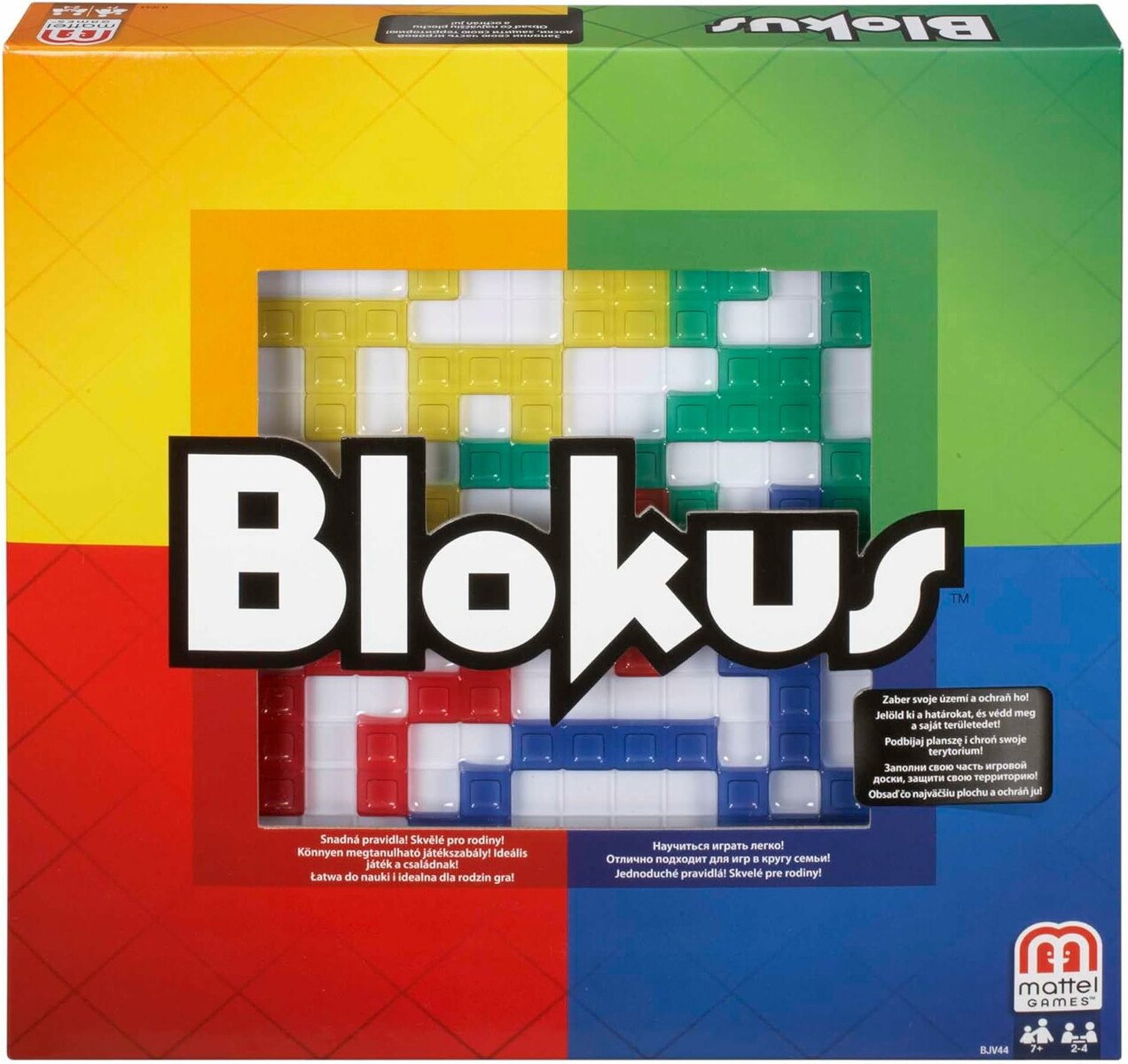 Mattel Games Blokus Classic BJV44 – strategiczna gra planszowa dla 2–4 graczy
