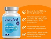 Gloryfeel Glukozamina + chondroityna z MSM – 120 tabletek na stawy – zdjęcie 2