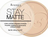 Rimmel Stay Matte 003 Peach Glow – prasowany puder matujący do twarzy, 14 g – zdjęcie 1