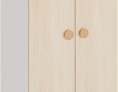 [en.casa] Vaarentaa szafa dziecięca 126 x 60 x 41 cm – 2 drzwi, biały/dąb – zdjęcie 3