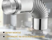 DNGH redukcja rury kominowej 100/80 mm – element systemu kominowego ze stali nierdzewnej – zdjęcie 4