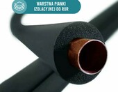 Rori otulina do rur Ø22 mm 2 m – samoprzylepna izolacja piankowa 9 mm – zdjęcie 2