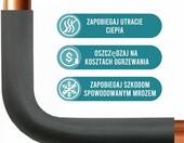 Rori otulina do rur Ø22 mm 2 m – samoprzylepna izolacja piankowa 9 mm – zdjęcie 3