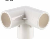 TOP-VIGOR kształtki PVC 20 mm – 10 szt., trójnik kątowy 3-drożny, białe – zdjęcie 3