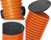 Millto studnia rewizyjna DN315 – studzienka drenażowa z rurą 50 cm i pokrywą A15 – zdjęcie 3
