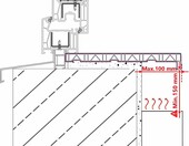 vidaXL parapet okienny 100 x 10 x 4,5 cm PVC – struktura marmuru – zdjęcie 4