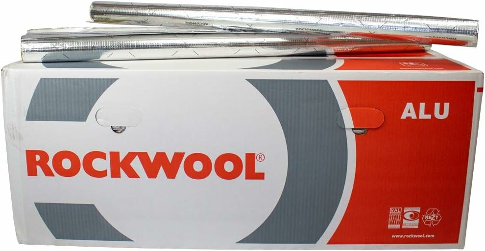 Rockwool 800 – otulina z wełny kamiennej do rur, średnica 15 mm, grubość 20 mm, 1 m