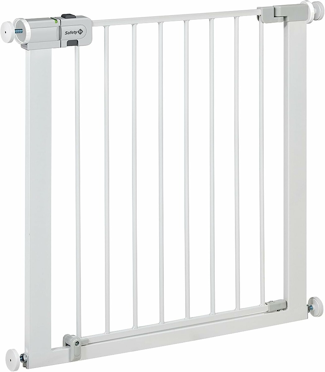 Safety 1st SecureTech – metalowa barierka zabezpieczająca na schody 73–80 cm, biała