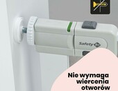 Safety 1st SecureTech – metalowa barierka zabezpieczająca na schody 73–80 cm, biała – zdjęcie 5