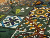 Cerames Talavera Verde – 30 glazurowanych płytek ściennych 10,5 x 10,5 cm, zielone – zdjęcie 3