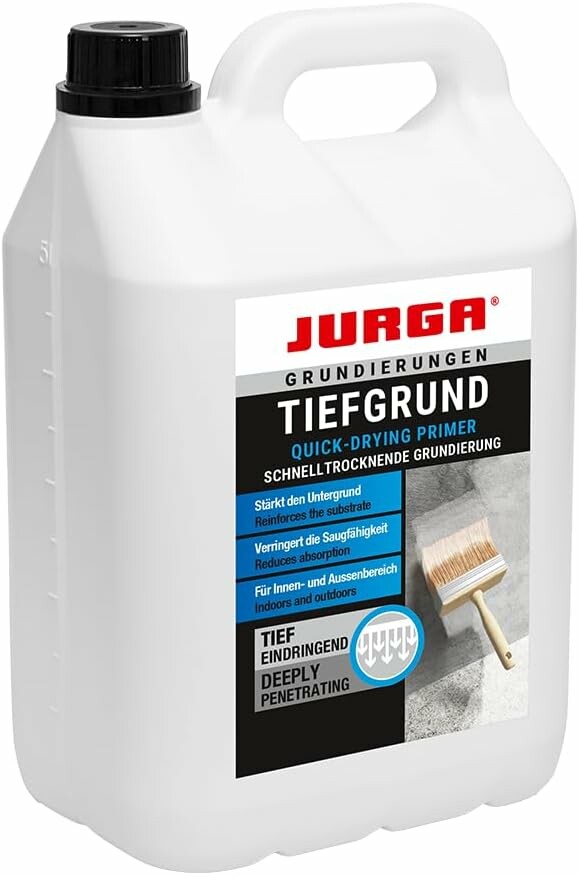 JURGA Tiefgrund Primer Plus 5 l – grunt głęboko penetrujący do ścian i podłóg
