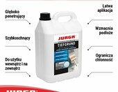 JURGA Tiefgrund Primer Plus 5 l – grunt głęboko penetrujący do ścian i podłóg – zdjęcie 3