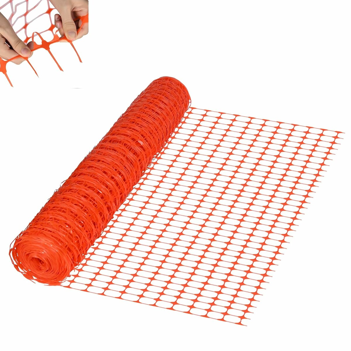 XMTECH siatka ostrzegawcza 30 m x 1 m – ogrodzenie budowlane, pomarańczowa