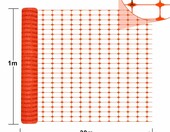 XMTECH siatka ostrzegawcza 30 m x 1 m – ogrodzenie budowlane, pomarańczowa – zdjęcie 2