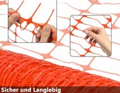 XMTECH siatka ostrzegawcza 30 m x 1 m – ogrodzenie budowlane, pomarańczowa – zdjęcie 4