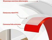 Storystore samoprzylepna listwa przypodłogowa 10 cm x 3 m – elastyczny winyl, biała – zdjęcie 4