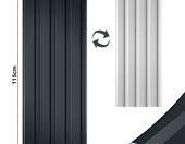 Hebitod blacha trapezowa 12 szt. 115 x 45 cm – stal ocynkowana, antracyt – zdjęcie 3