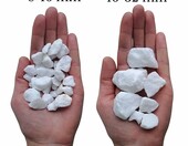 V-PREMIUM SOLUTION żwirek marmurowy Thassos 8–16 mm, 1 kg – biały żwir dekoracyjny – zdjęcie 3