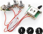 RUNCCI-YUN R120 wiązka elektroniki do gitary elektrycznej – 5-drożny przełącznik, 500 kΩ – zdjęcie 1