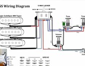 RUNCCI-YUN R120 wiązka elektroniki do gitary elektrycznej – 5-drożny przełącznik, 500 kΩ – zdjęcie 4