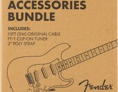 Fender 0992018006 – zestaw akcesoriów gitarowych: tuner, kabel, pasek – zdjęcie 2