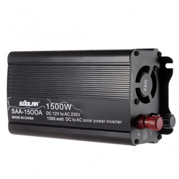 Przetwornica energii słonecznej Anself H16576B-5 12V DC do 230V AC 1200W