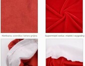 CCINEE świąteczne pokrowce na krzesła, 6 sztuk – czapka Mikołaja – zdjęcie 3