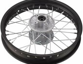 HMParts felga stalowa 14 cali tylna – obręcz do motocykla cross i pit bike, czarna – zdjęcie 2