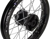 HMParts felga stalowa 14 cali tylna – obręcz do motocykla cross i pit bike, czarna – zdjęcie 3