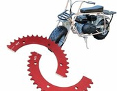 aqxreight zębatka dzielona 420, 42 zęby – aluminiowa, do mini gokartów – zdjęcie 3