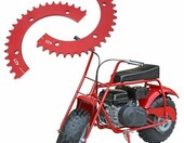aqxreight zębatka dzielona 420, 42 zęby – aluminiowa, do mini gokartów – zdjęcie 4