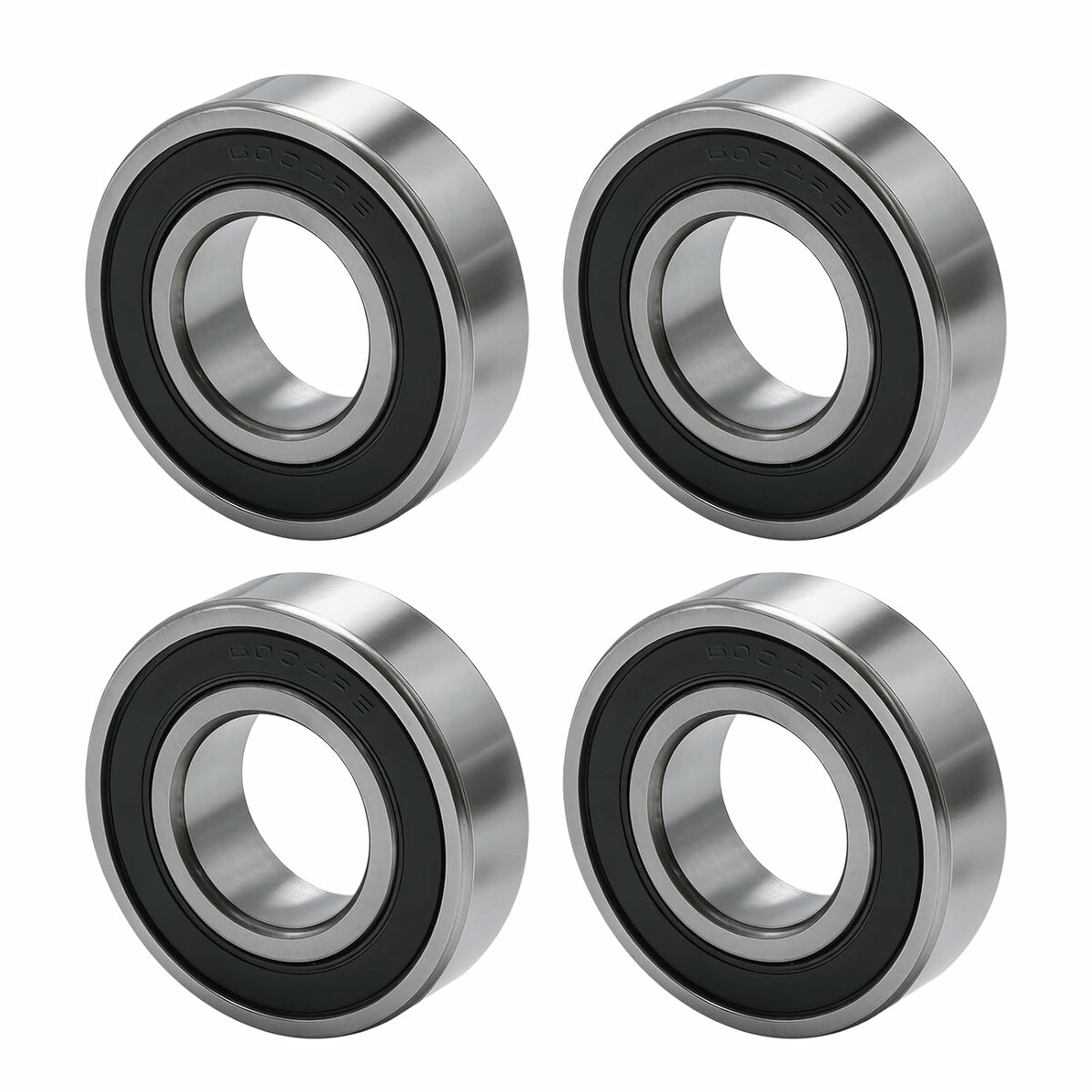 Ollanoos 6004-2RS – zestaw 4 łożysk kulkowych 20x42x12 mm do maszyn