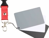 Jopto JY-PHT-016 – zestaw 3 kart do balansu bieli i ekspozycji (szara 18%, biała, czarna) – zdjęcie 1