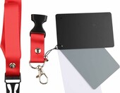 Jopto JY-PHT-016 – zestaw 3 kart do balansu bieli i ekspozycji (szara 18%, biała, czarna) – zdjęcie 3
