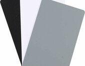 Jopto JY-PHT-016 – zestaw 3 kart do balansu bieli i ekspozycji (szara 18%, biała, czarna) – zdjęcie 4