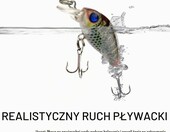 MMSGA Woblery pływające 4,7 cm, 6 szt. – twarde przynęty 3D z pudełkiem – zdjęcie 4