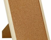 memobe Tablica korkowa 30 x 21 cm – z drewnianą ramą, pionowa lub pozioma – zdjęcie 1