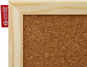 memobe Tablica korkowa 30 x 21 cm – z drewnianą ramą, pionowa lub pozioma – zdjęcie 3