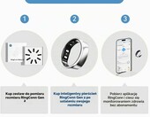 RingConn Gen 2 – inteligentny pierścień do monitorowania snu i zdrowia, srebrny, rozmiar 9 – zdjęcie 2