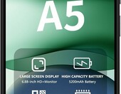 Xiaomi Redmi A5 4/128 GB – smartfon 6,88 cala 120 Hz, czarny – zdjęcie 2